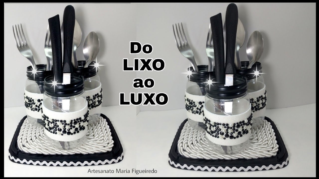DO LIXO AO LUXO | ORGANIZADOR DE TALHERES