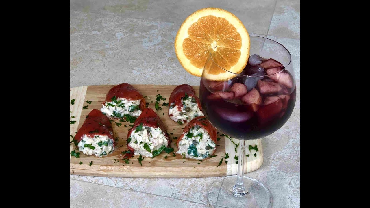 How to Make Red Sangria | Spanish Tuna Stuffed Piquillo Peppers