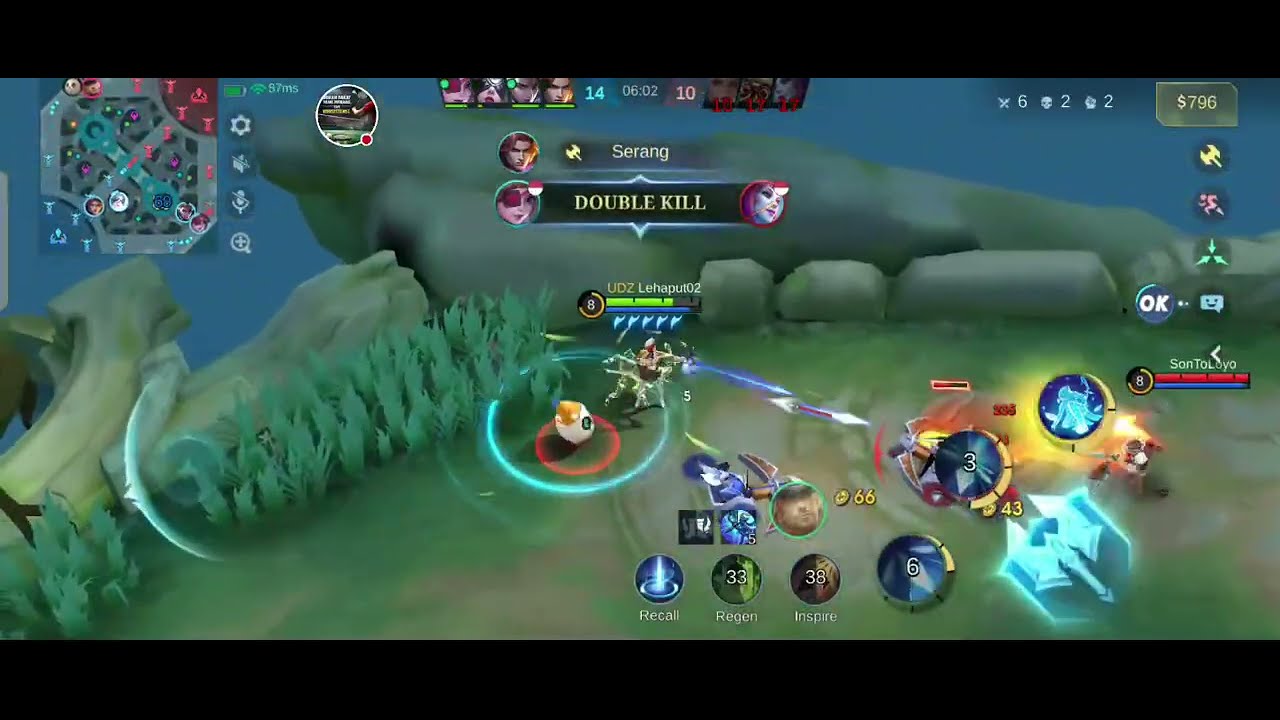 Push rank.. gold line Miya pantang mundur