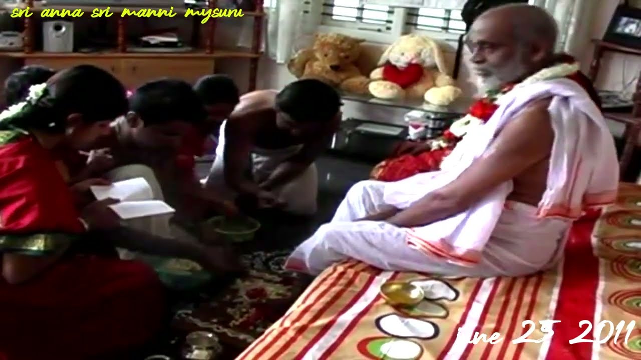 Sri Sri Anna, Sri Manni darshan Jun 2011 -  Visit at mysuru