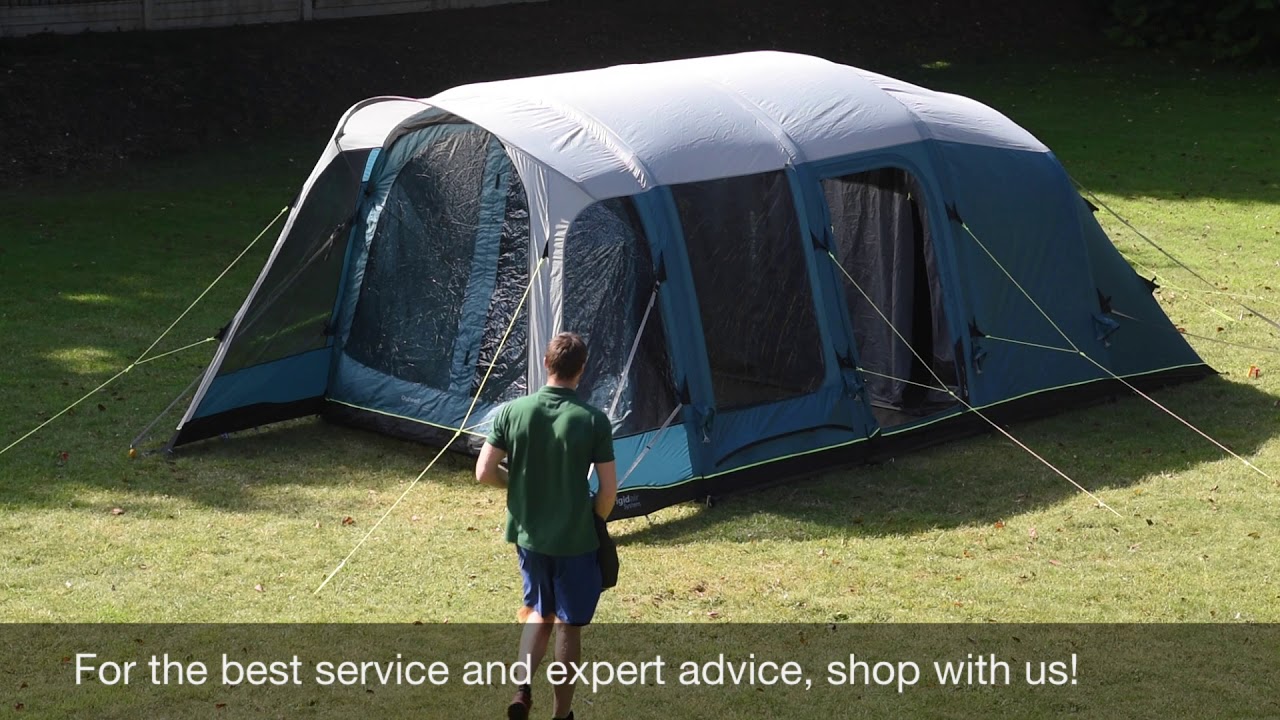 Outwell Avondale Air Tent Pitching & Packing (Real Time) Video