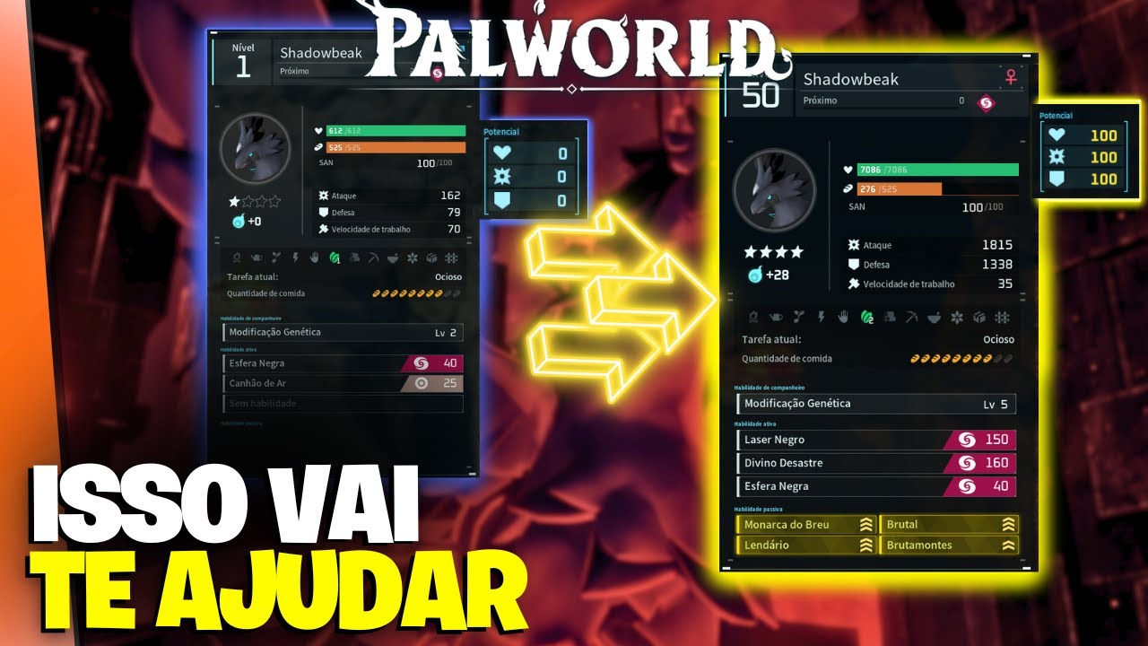 COMO PASSAR IV E PASSIVA NO PALWORLD