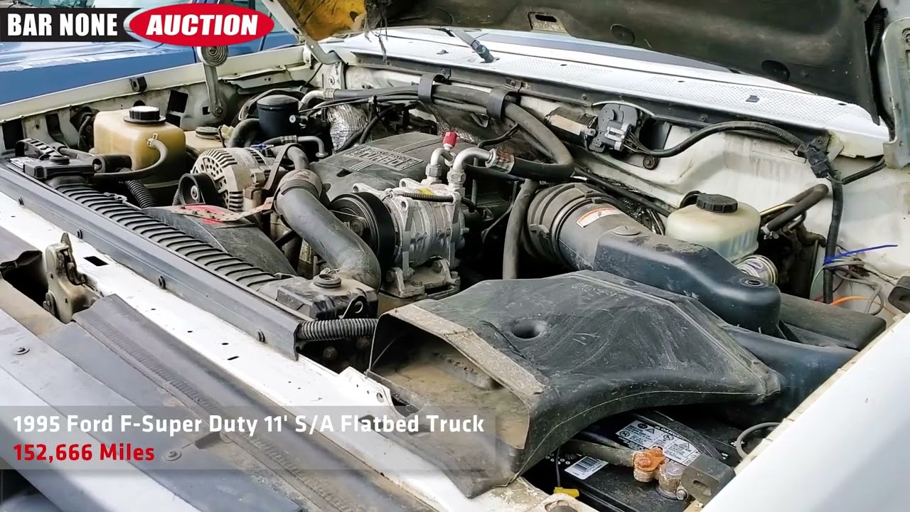 1995 Ford F-Super Duty 11' S/A Flatbed Truck