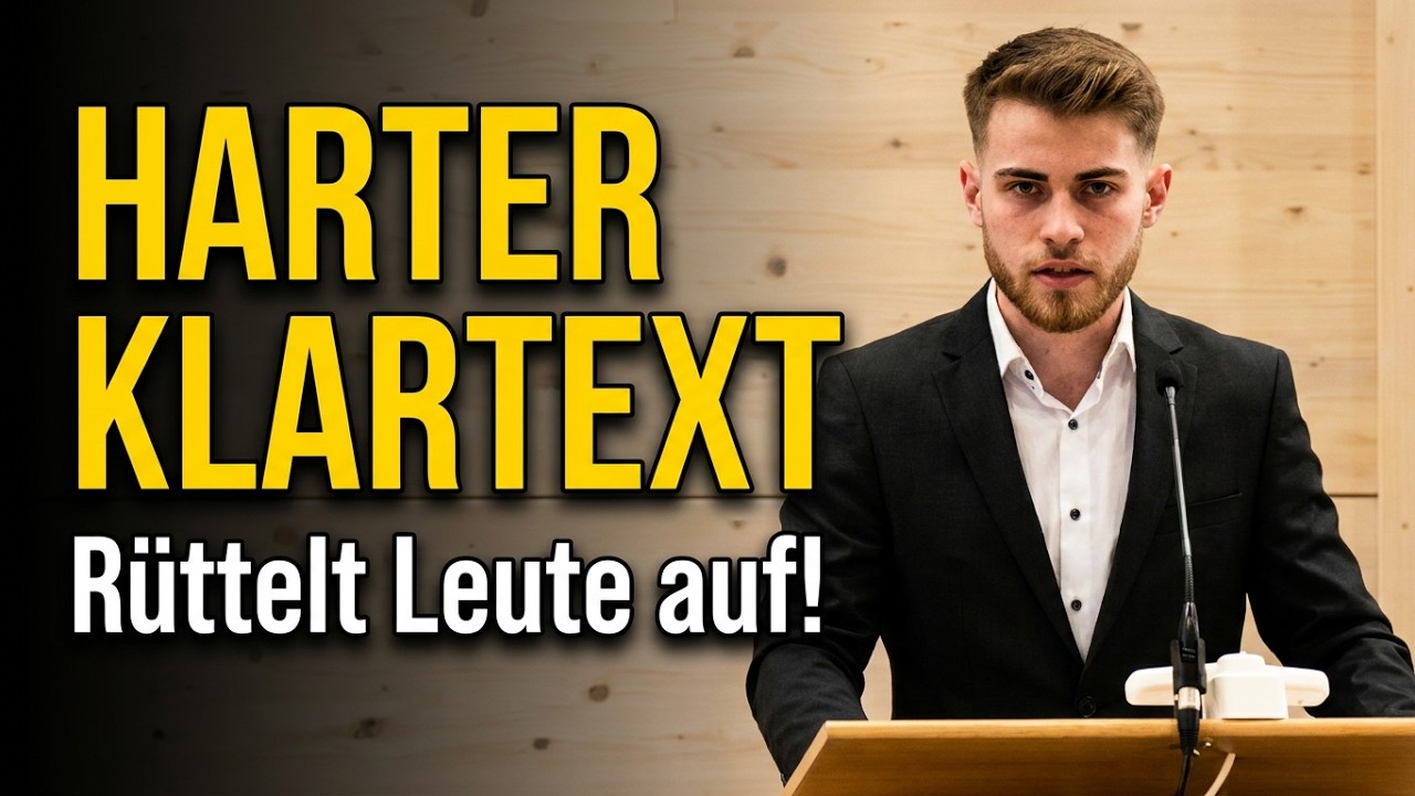 MUTIG! Dieser junge Mann spricht Klartext und rüttelt Leute aus dem Schlaf!