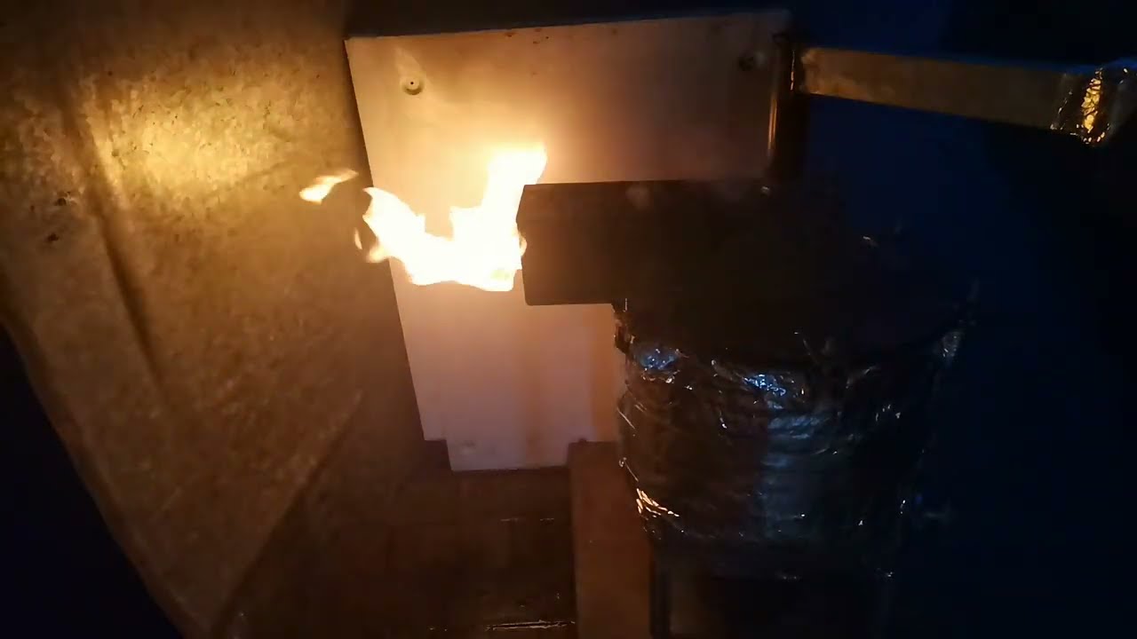 Generator gazu palnego z opon bez dymu i smrodu, 5 godzin ognia