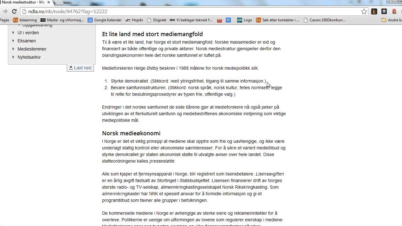 NDLA: Norsk mediestruktur
