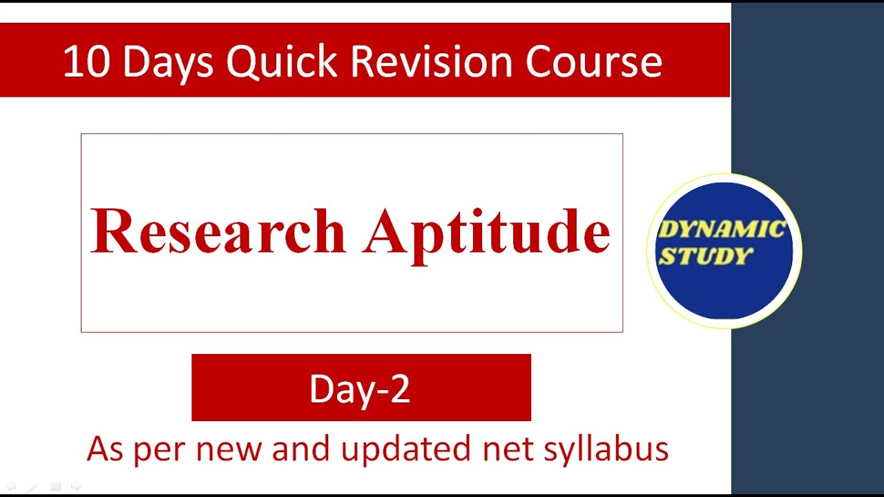 NTA NET Quick Revision Course Day 2 (Research Aptitude)