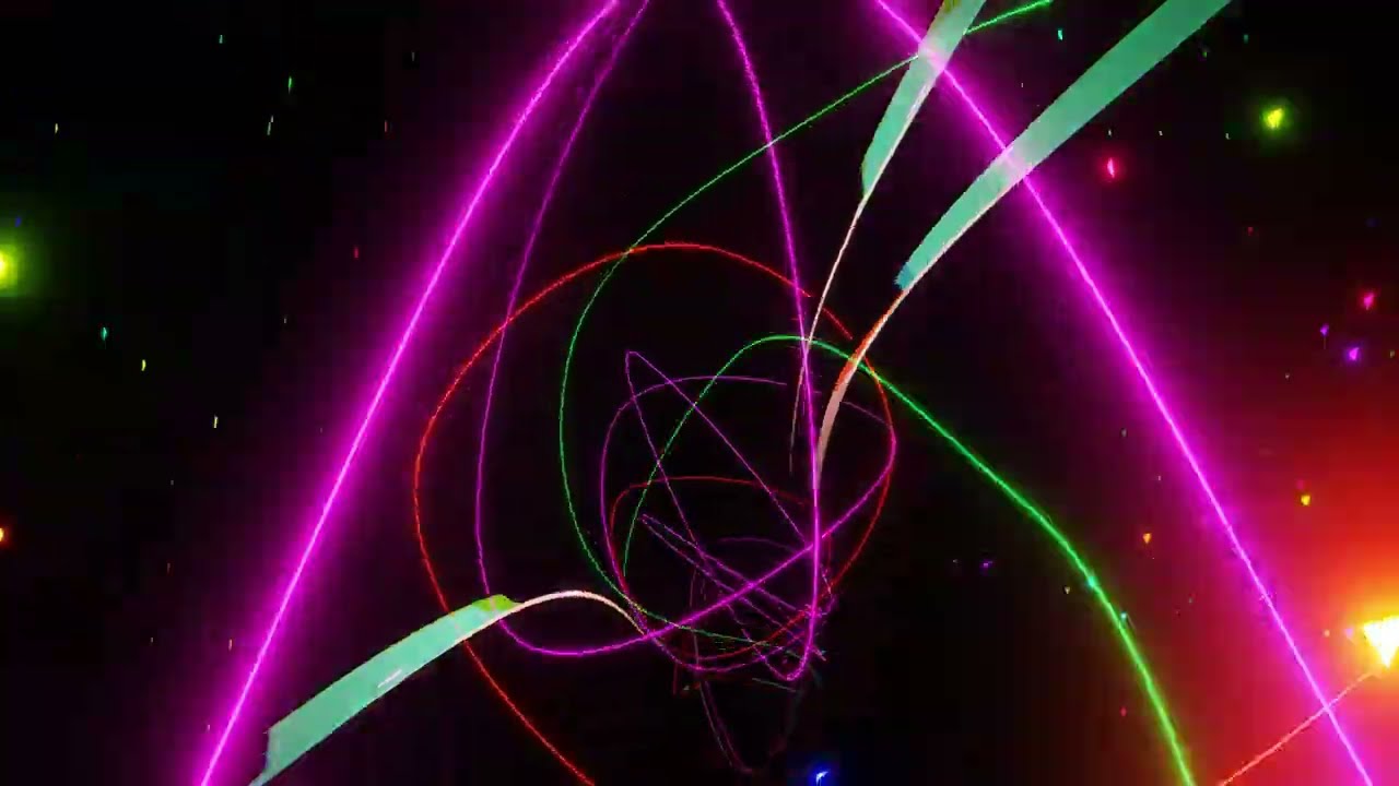 MEZMERIZING NEON TUNNEL Seamless Background Loop 4K 20 min