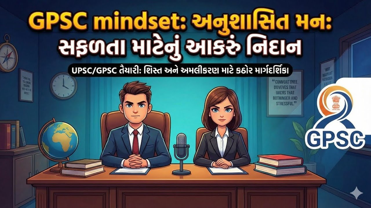 UPSC/GPSC જેવી સ્પર્ધાત્મક પરીક્ષાઓની તૈયારીના નામે જાતને છેતરવાનું બંધ કરો  ⚖️
