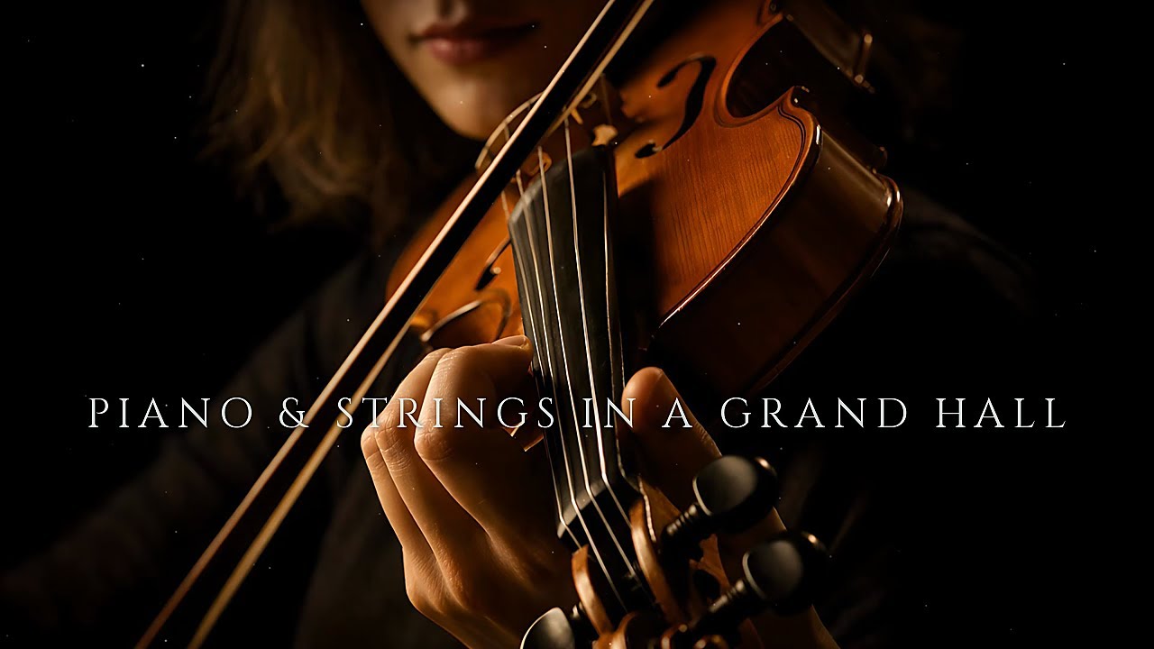Piano & Strings in a Grand Hall | Warm Piano Tone | Cinematic Swells