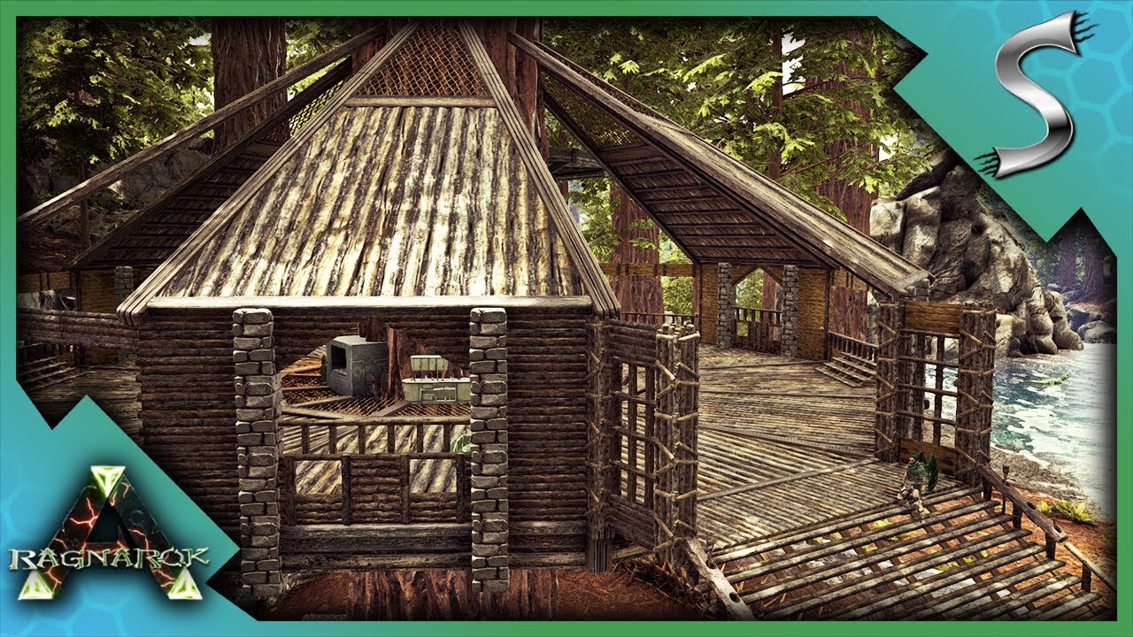 BUILDING THE REDWOODS OUTPOST WORKSHOP! - Ark: RAGNAROK [DLC Gameplay S3E24]