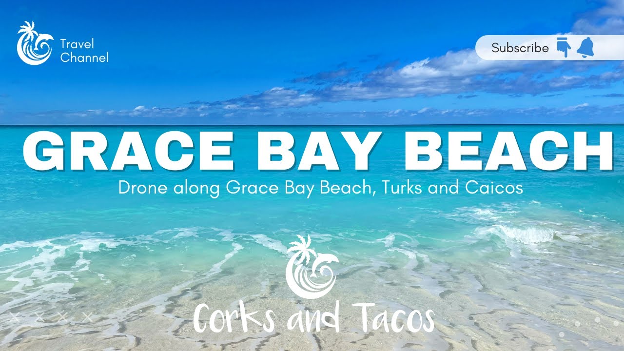 Turks and Caicos 2022 - Drone over Grace Bay Beach