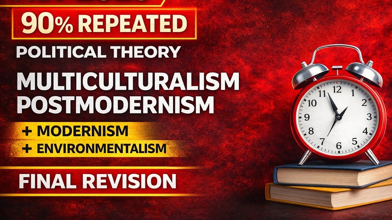 Multiculturalism, Modernism, Postmodernism & Environmentalism | UGC NET December.Sessional  2025