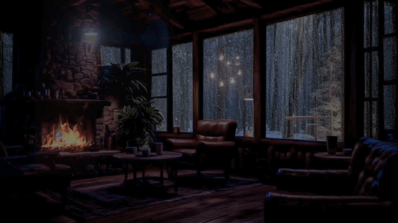 Heavy Rain on Glass Window ⛈️ Deep Forest Rain for Sleep & Relaxation