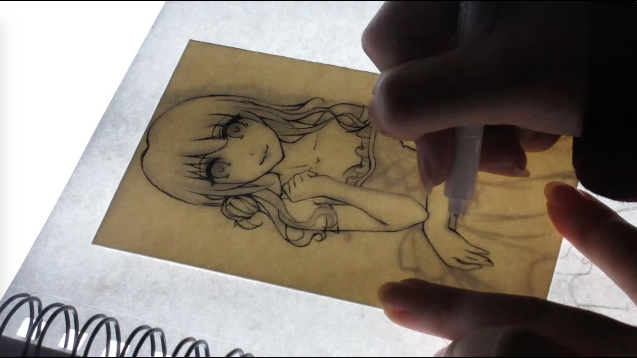 Inking Demonstration w/ the Litup A3 Light pad