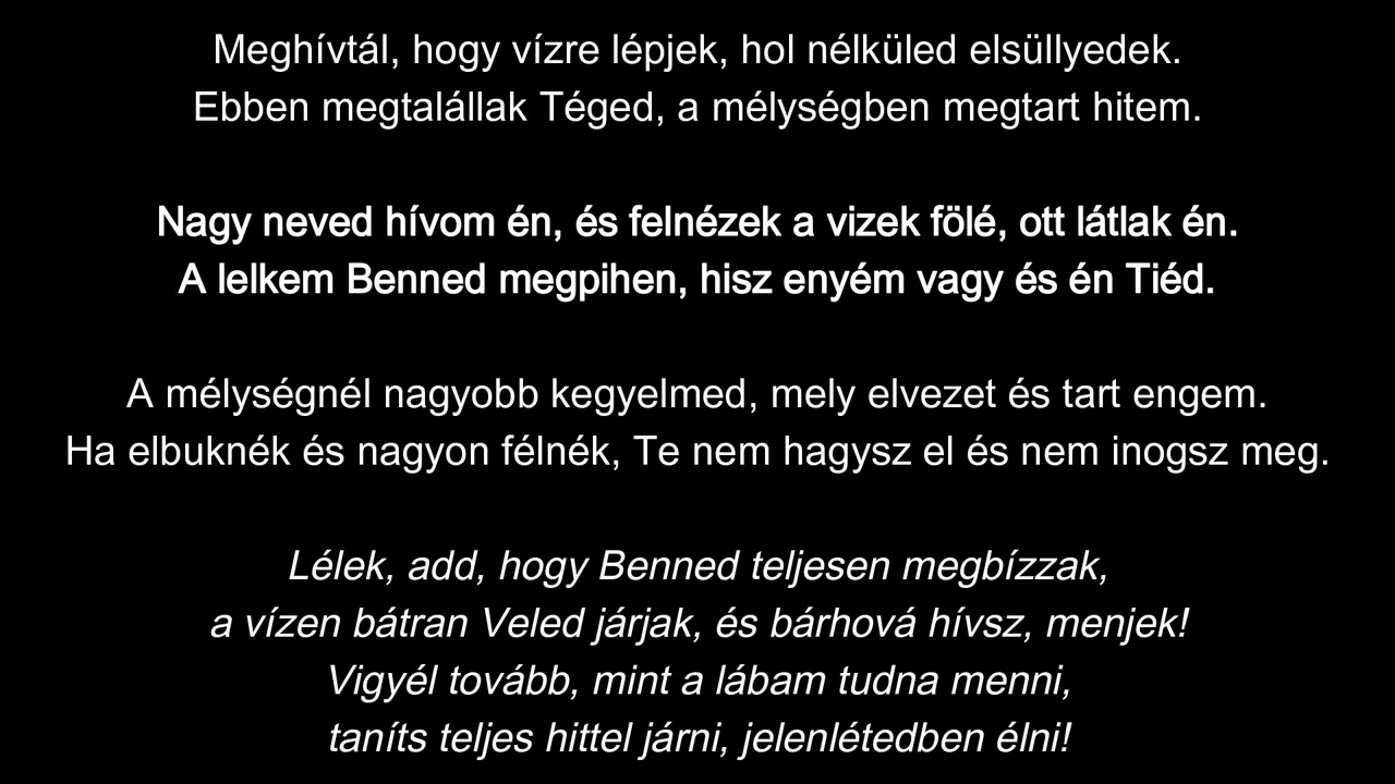 Meghívtál, hogy vízre lépjek (Swinging Big Band Classic AI Cover v2)