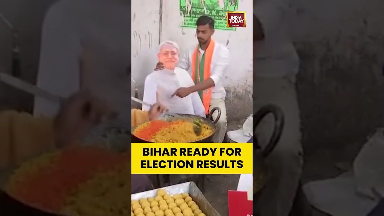 BJP Workers in Patna Prepare 501 Kg Laddoos Ahead of Bihar Vote Counting | #biharelection2025