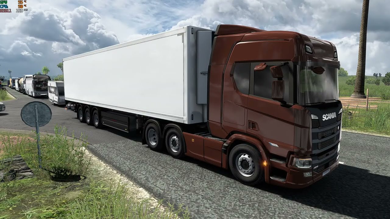 Euro Truck Simulator 2 / Epic Drive/ / 4k Gameplay Narrow Roads 