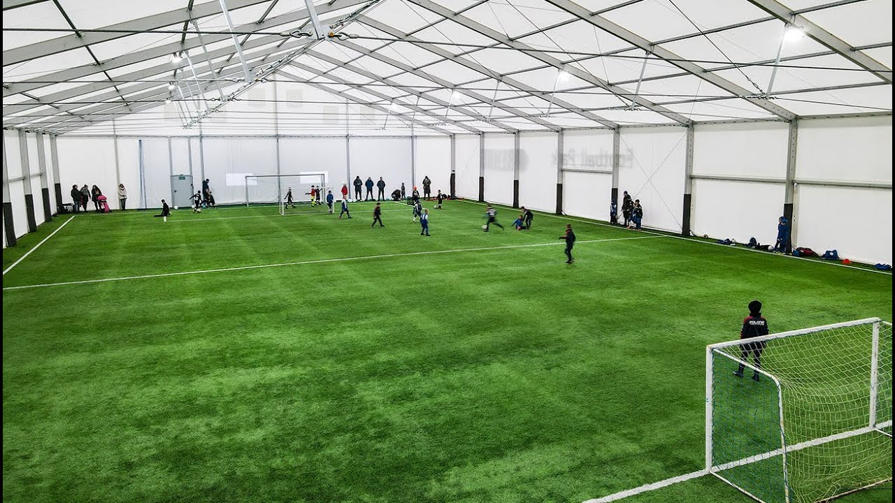 Football pitch roofing temporary structure - sports hall