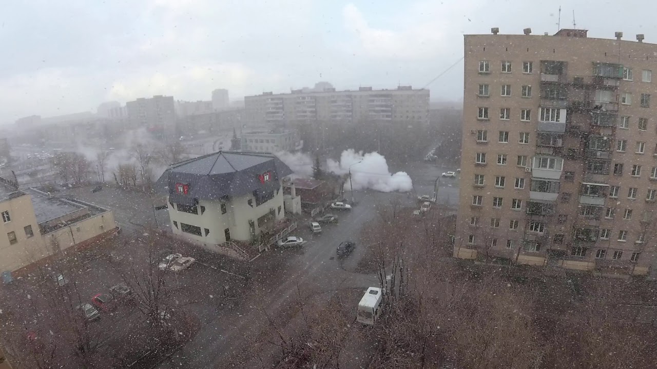 Магнитогорск. Обработка дорог.