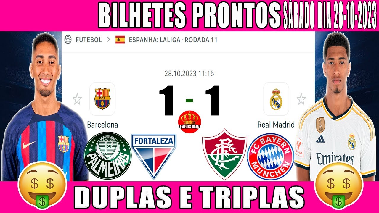 PALPITES DE FUTEBOL PRA HOJE DIA 28 10 2023   SÁBADO