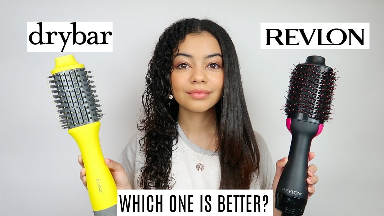 REVLON ONE STEP DRYER AND VOLUMIZER VS DRYBAR THE DOUBLE SHOT ON CURLY HAIR - HONEST OPINION
