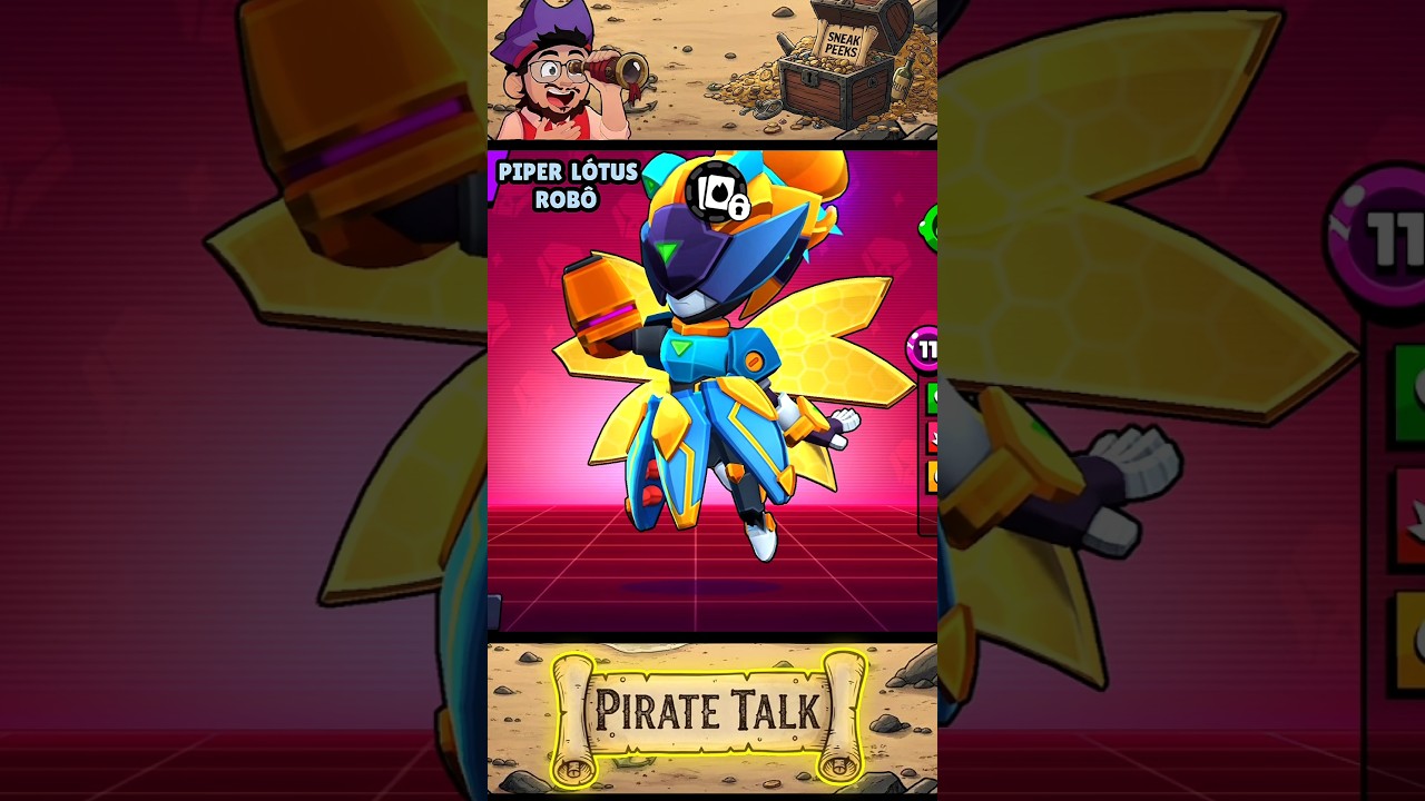 MOSTRANDO A NOVA SKIN ROB&Ocirc; PARA A PIPER 😱 -BRAWL STARS
