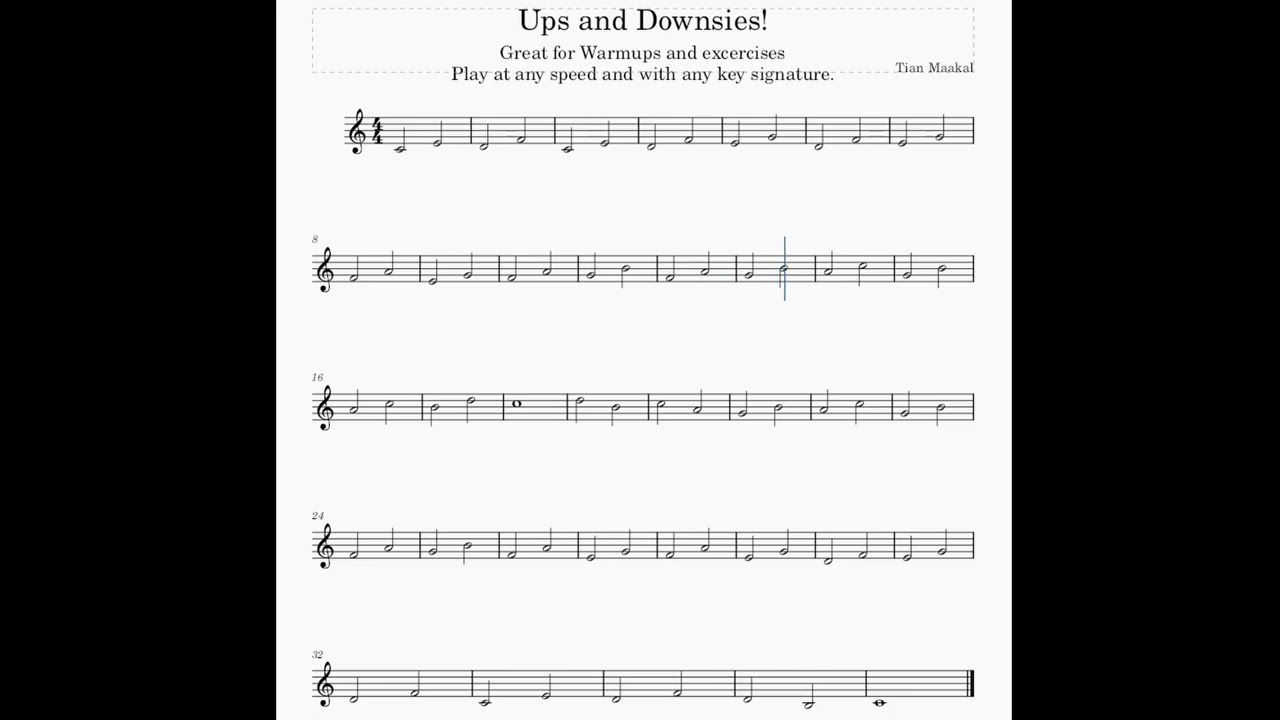Great Warmup for beginner Trumpet Players.
