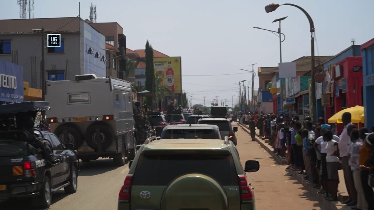 President Museveni Convoy Through Lira City | Akii-Bua Olympic Stadium Groundbreaking Lira City
