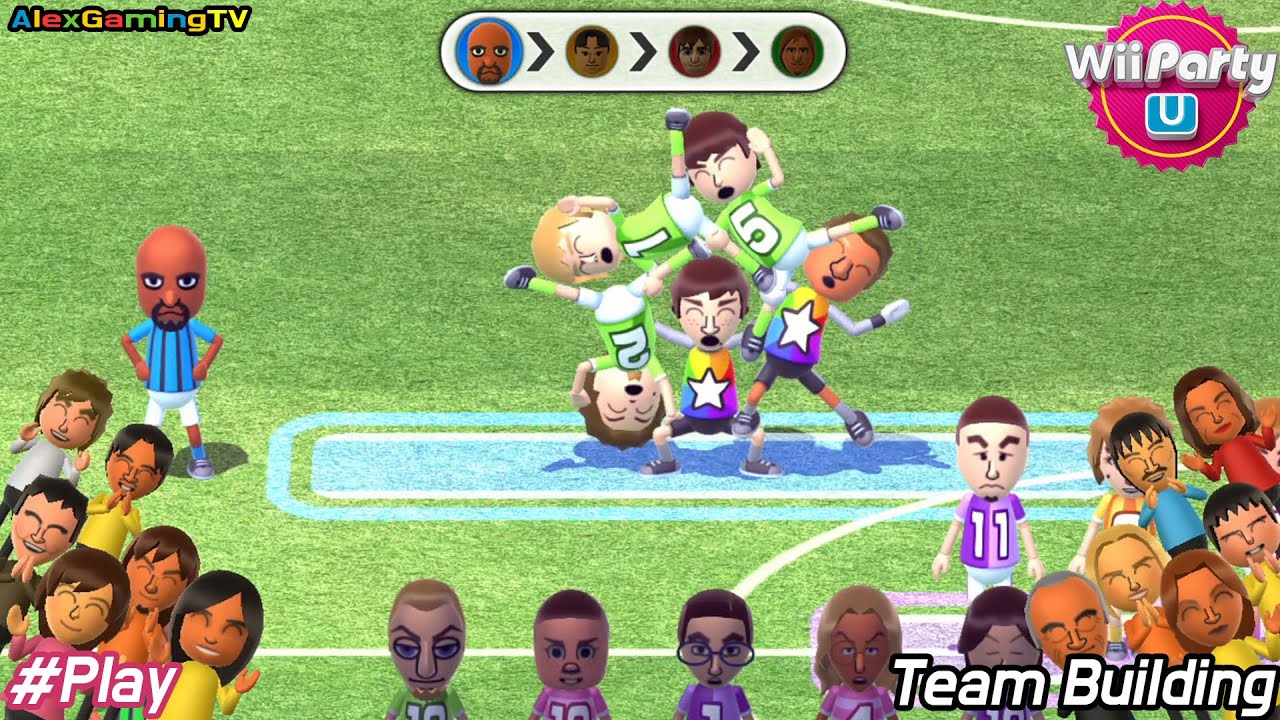 Wii Party U Team Building gameplay (Expert CPU, Eng Sub) Player Matt