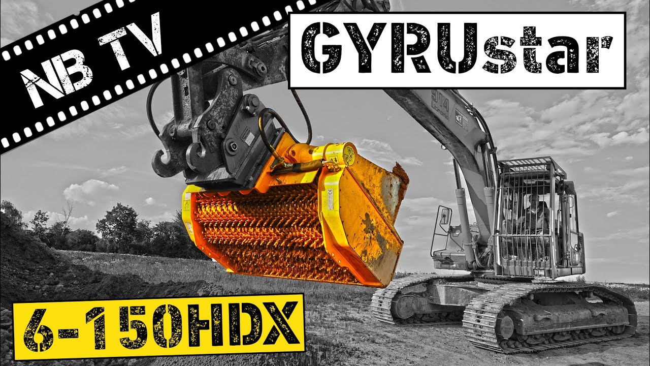 Schaufelseparator GYRUstar 6-150HDX | Sieblöffel | Siebschaufel mit Liebherr Bagger