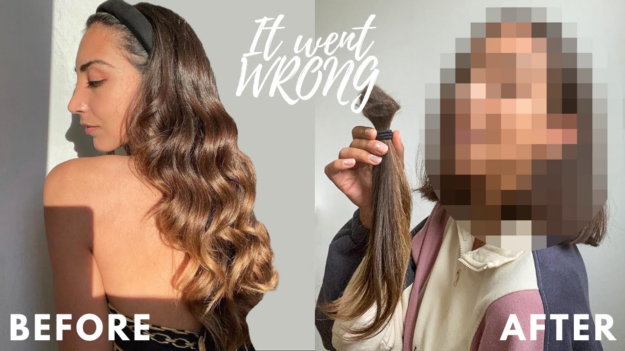 CUTTING MY OWN HAIR AT HOME  // IT WENT WRONG..