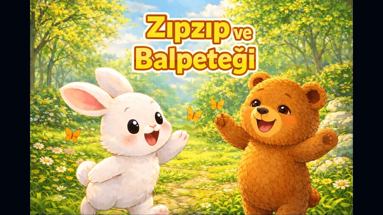 Tavşan Zıpzıp ve Uykuya Direnen Ayı 🐰🐻 | Masal |Uyku Öncesi Hikayeler | Bedtime Story