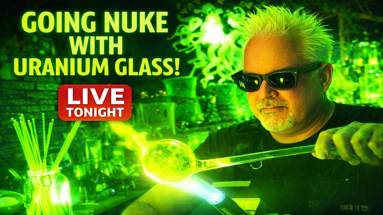 LIVE Glassblowing &ndash; Unscripted Cinematic Glass Art (Uranium Glow)