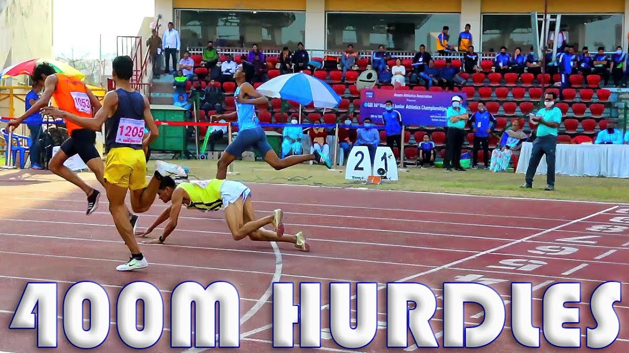 400m Hurdles Boys U18 Final 36th National Junior Athletics Championships 2021