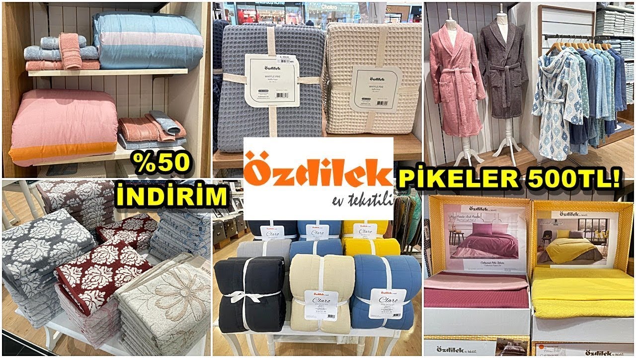 ÖZDİLEK'TE %50 İNDİRİM❗️/YATAK ÖRTÜLERİ 500TL❗️/BAYILACAKSINIZ/ÇEYİZ ALIŞVERİŞİ/ÇEYİZ MAĞAZASI TURU