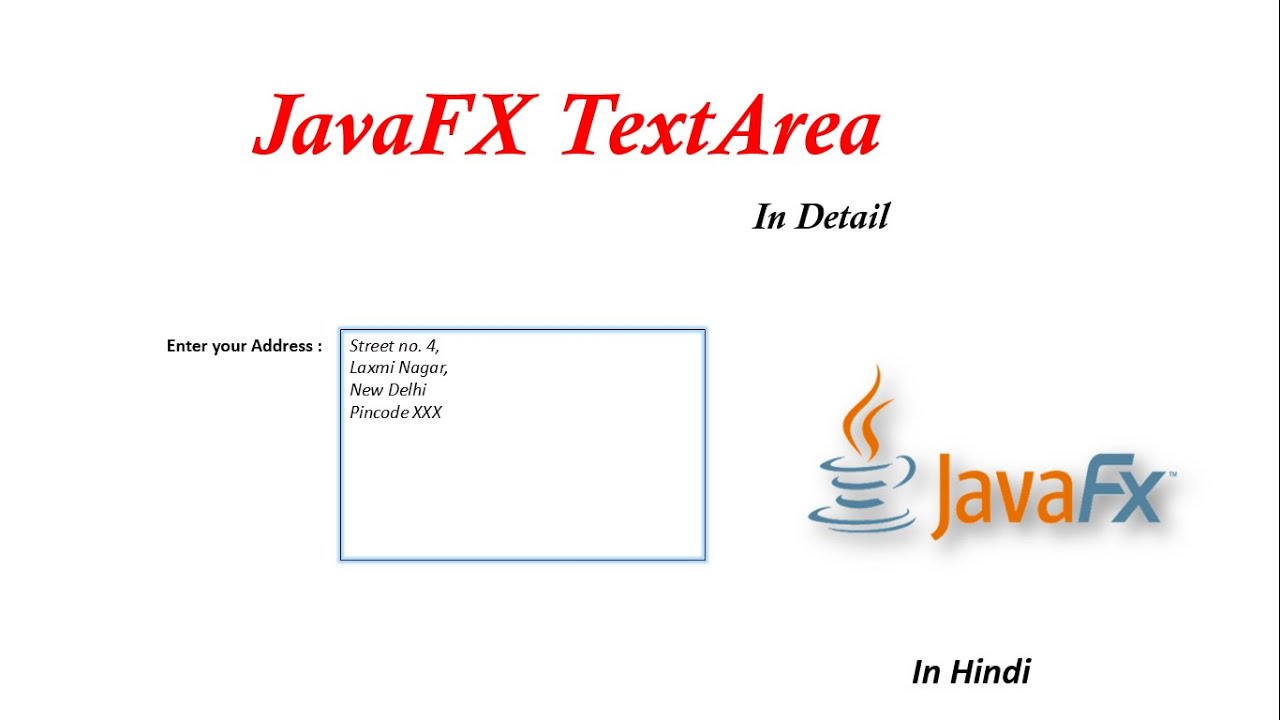 #14 JavaFX Tutorial | TextArea