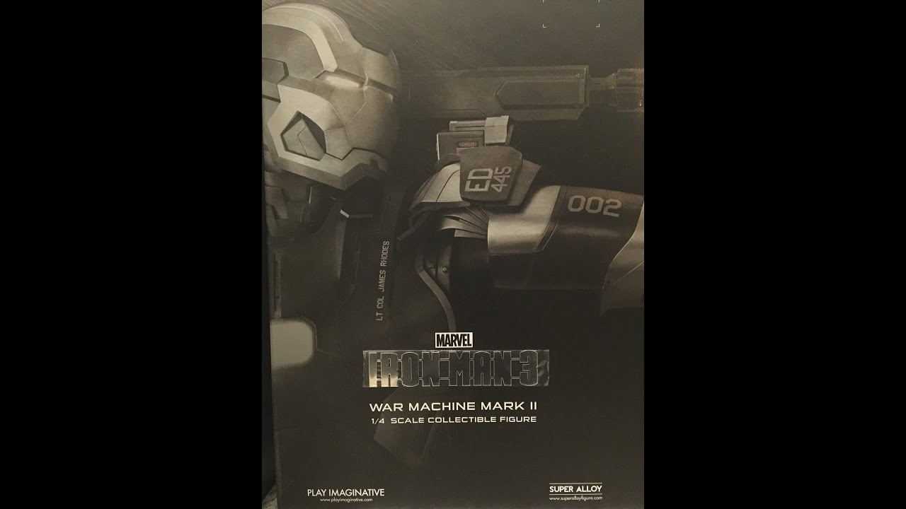 Play Imaginative Die cast 1/4 WAR MACHINE Mark II  - Super Alloy - Iron Man 3 - Adult Collector