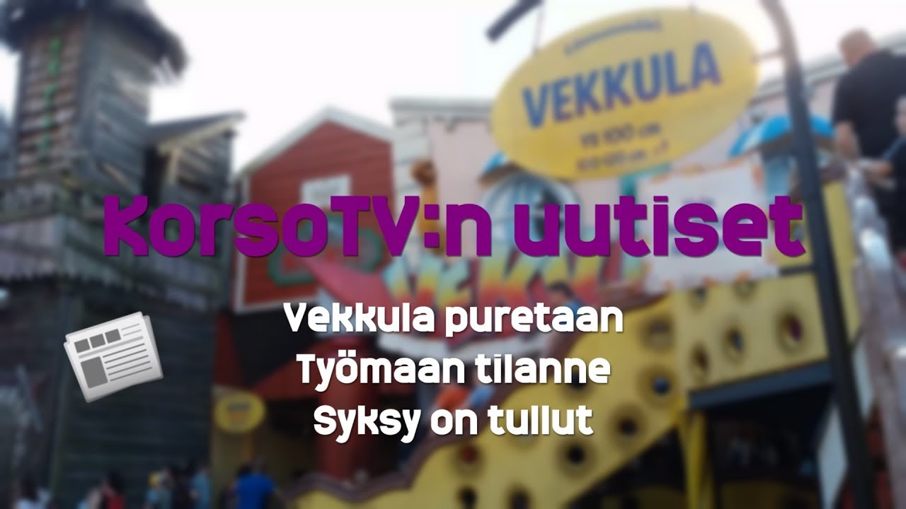 KorsoTV:n uutiset - 1: Vekkula, työmaan tilanne ja syksyinen Korso
