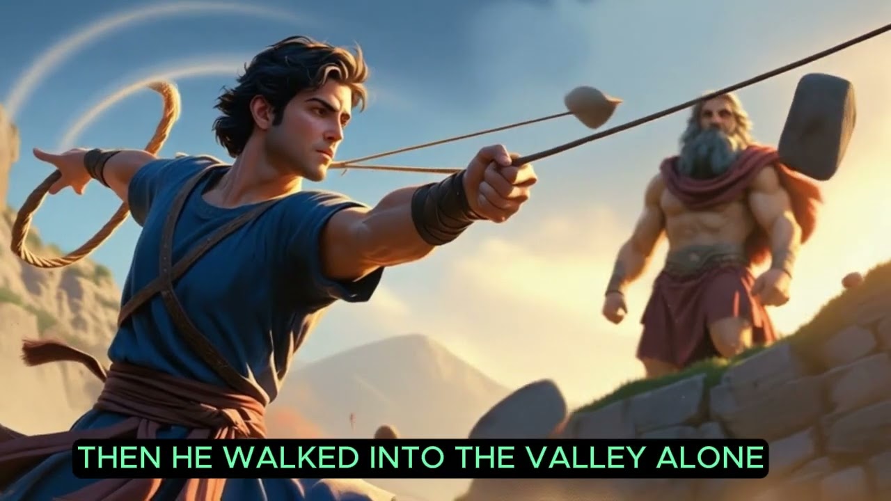 David and Goliath Animated Bible Story | Faith That Defeats Giants”