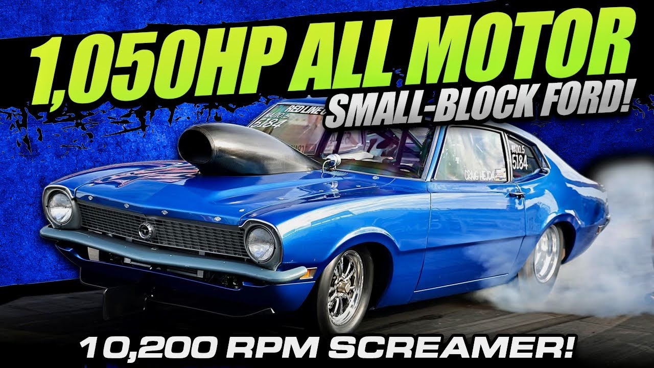 10,000 RPM NA Small-Block Ford Maverick Makes 1,050 HP and Runs 7s at 177 MPH with a 5-Speed!