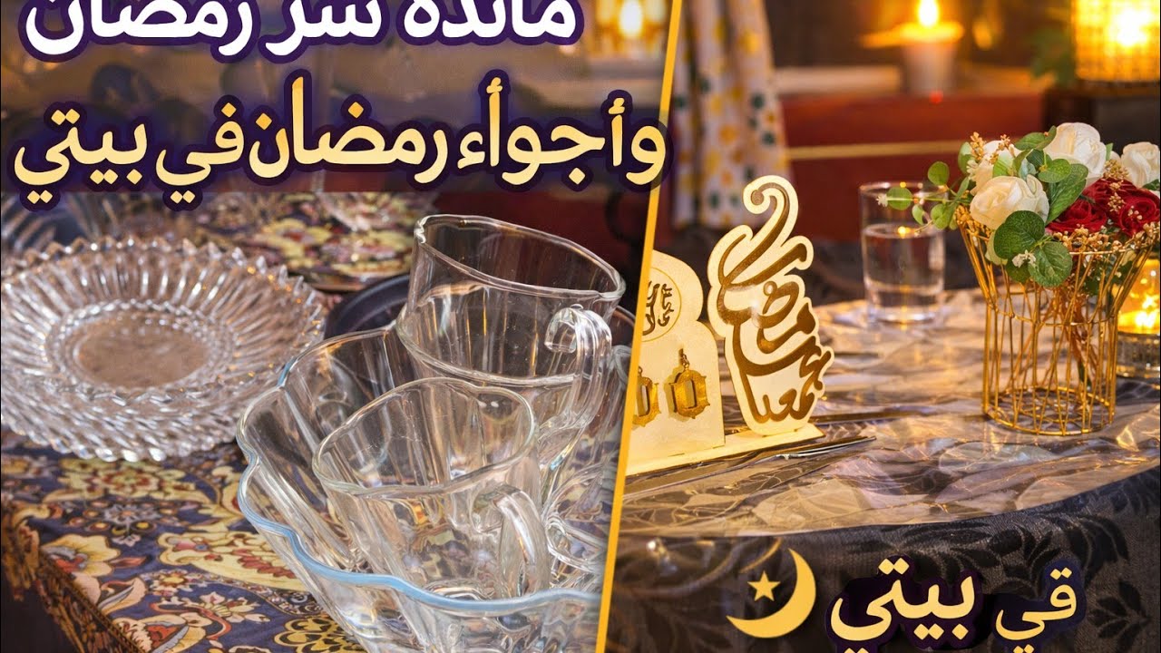 اجواء رمضان في بيتي بديت تنضيفات لشهر رمضان وكملت بقضيان ومائدة اول رمضان 