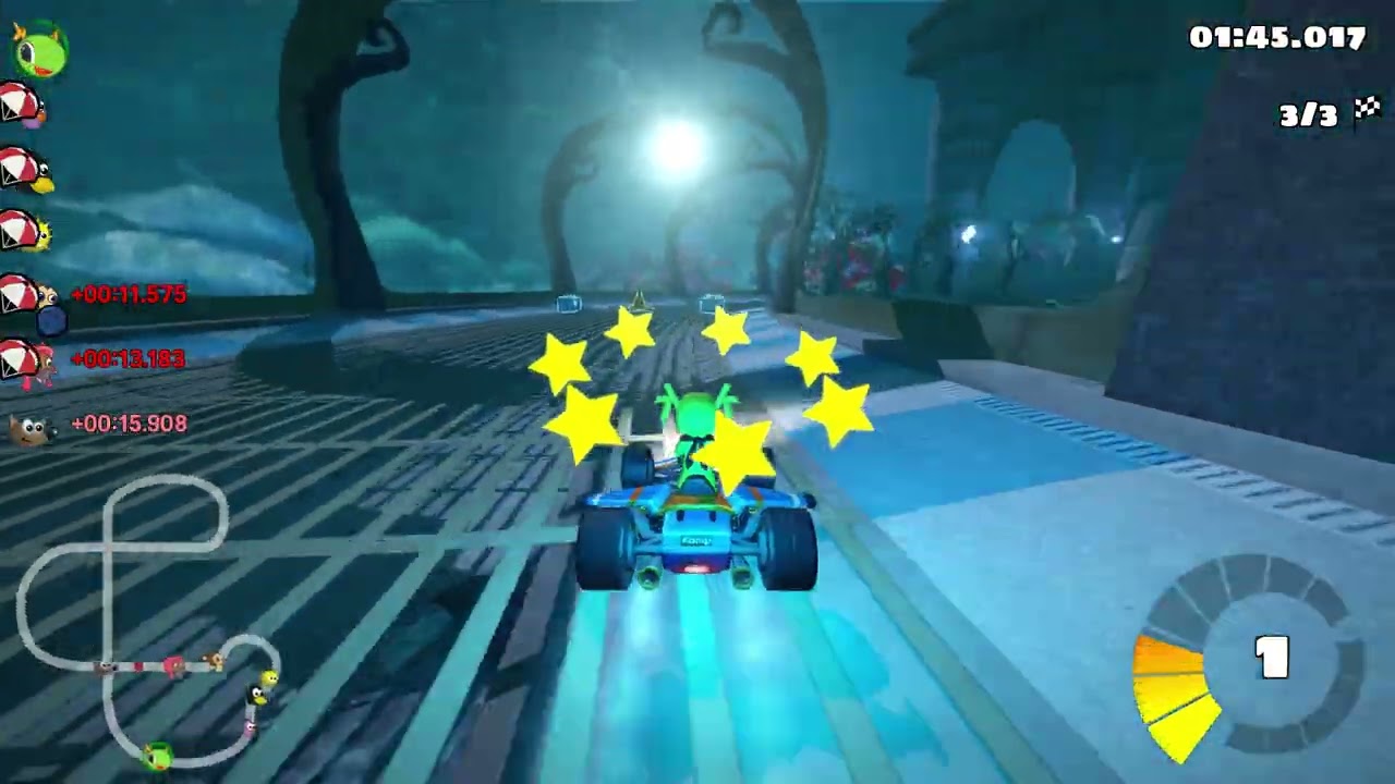 SuperTuxKart 1.5 Prueba y Campeonato Patio del Pinguino en dificultad SuperTux.