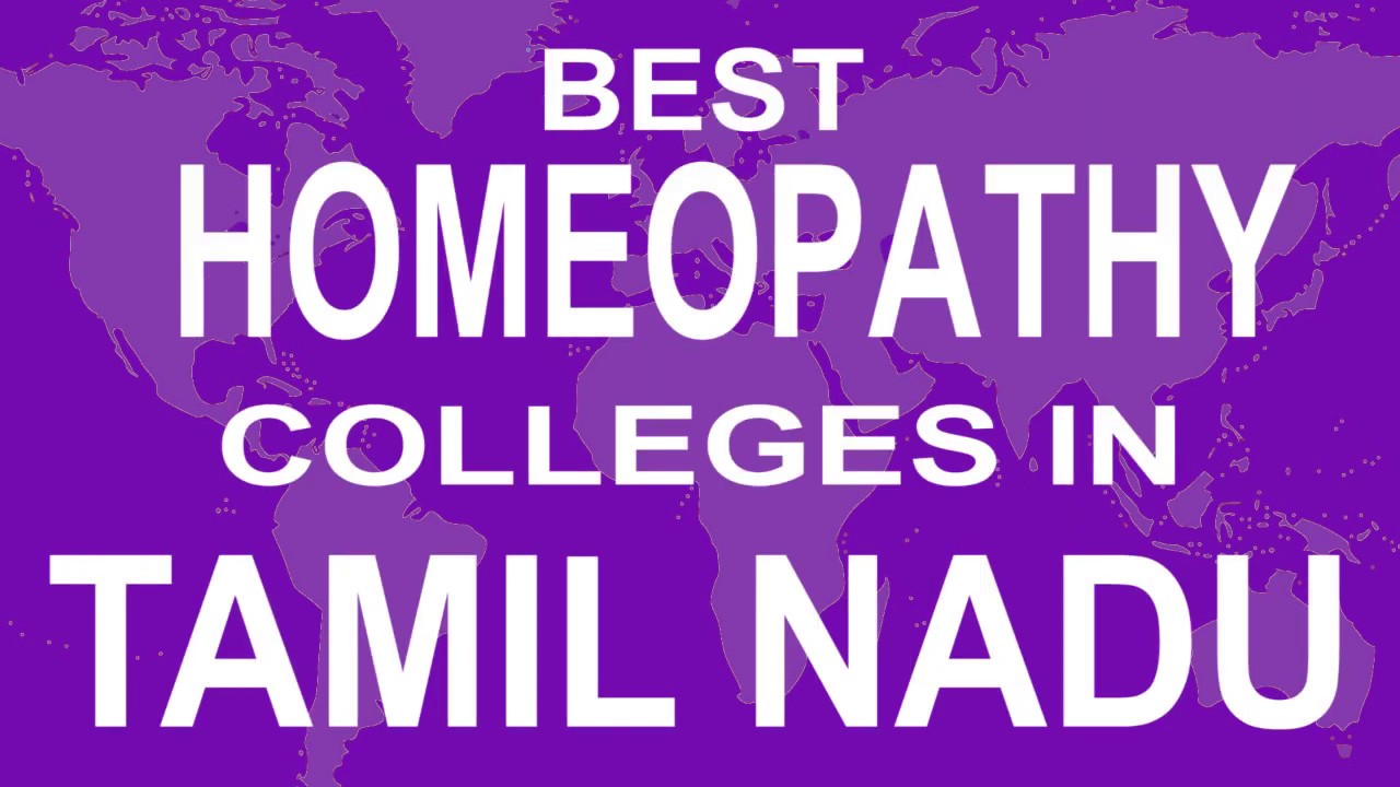 Best Homeopathy Colleges in Tamil Nadu