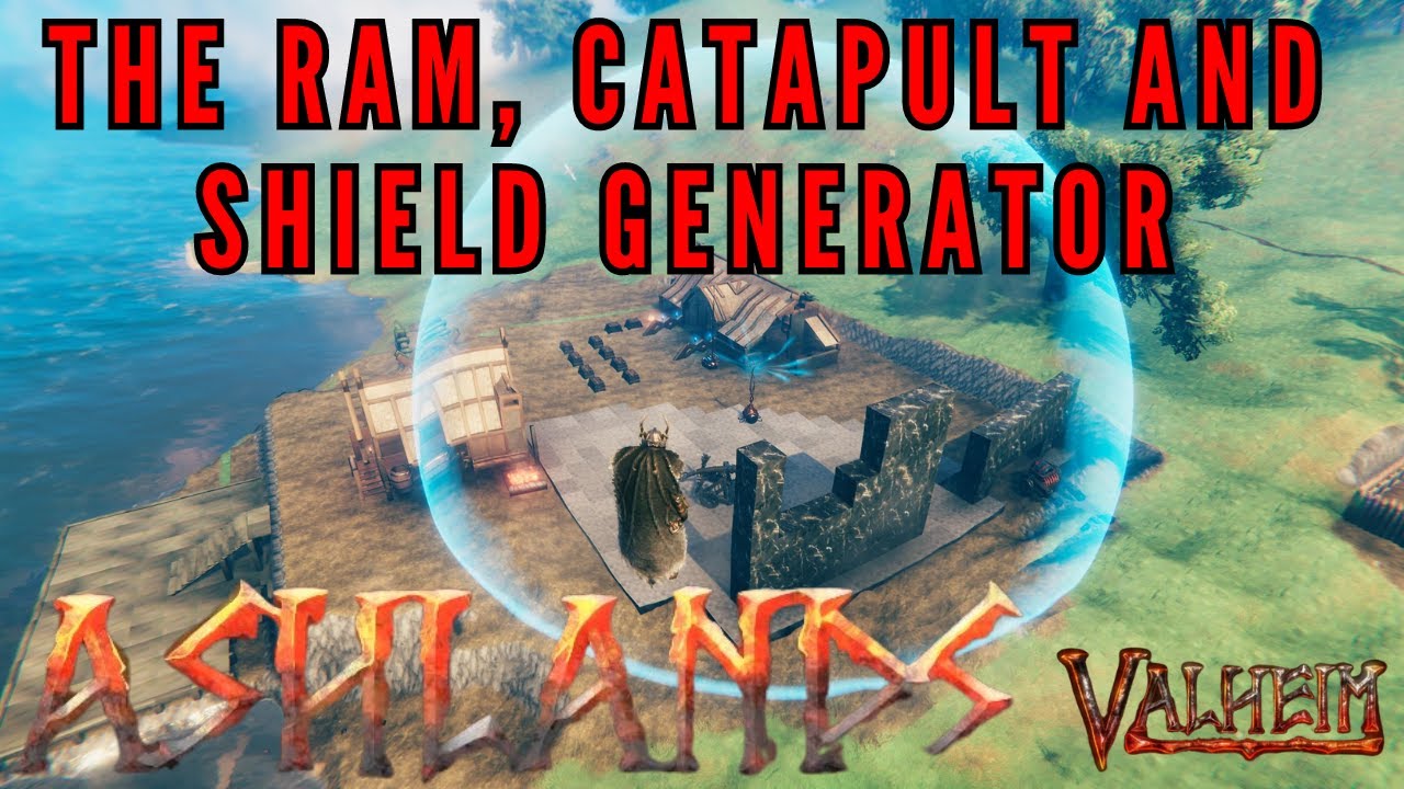 Valheim Ashlands - Battering Ram, Catapult and Shield Generator!