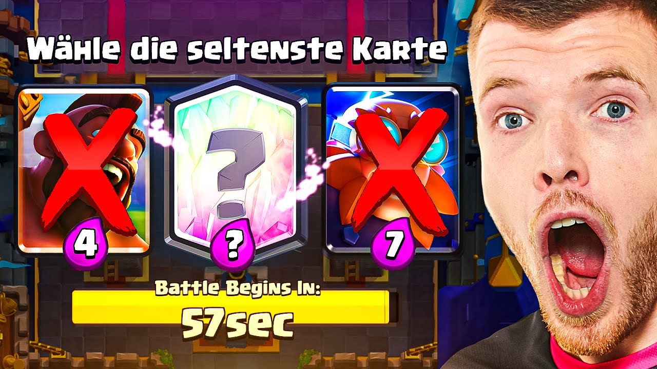 😱🌟NUR die SELTENSTE KARTE W&Auml;HLEN im 3x AUSWAHL MODUS... (Eskalation) | Clash Royale Deutsch