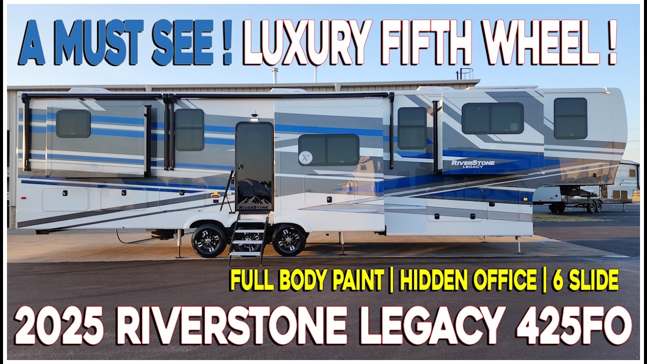 ВАУ! Скрытый офис! 2025 Riverstone 425FO, гостиная, роскошный дом на колесах, в Couchs RV Nation