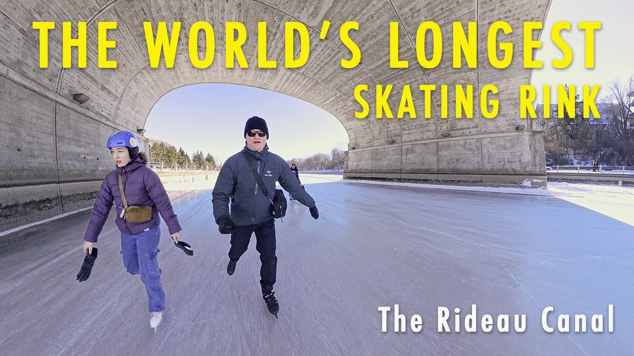 Skating the Rideau Canal in Ottawa Canada