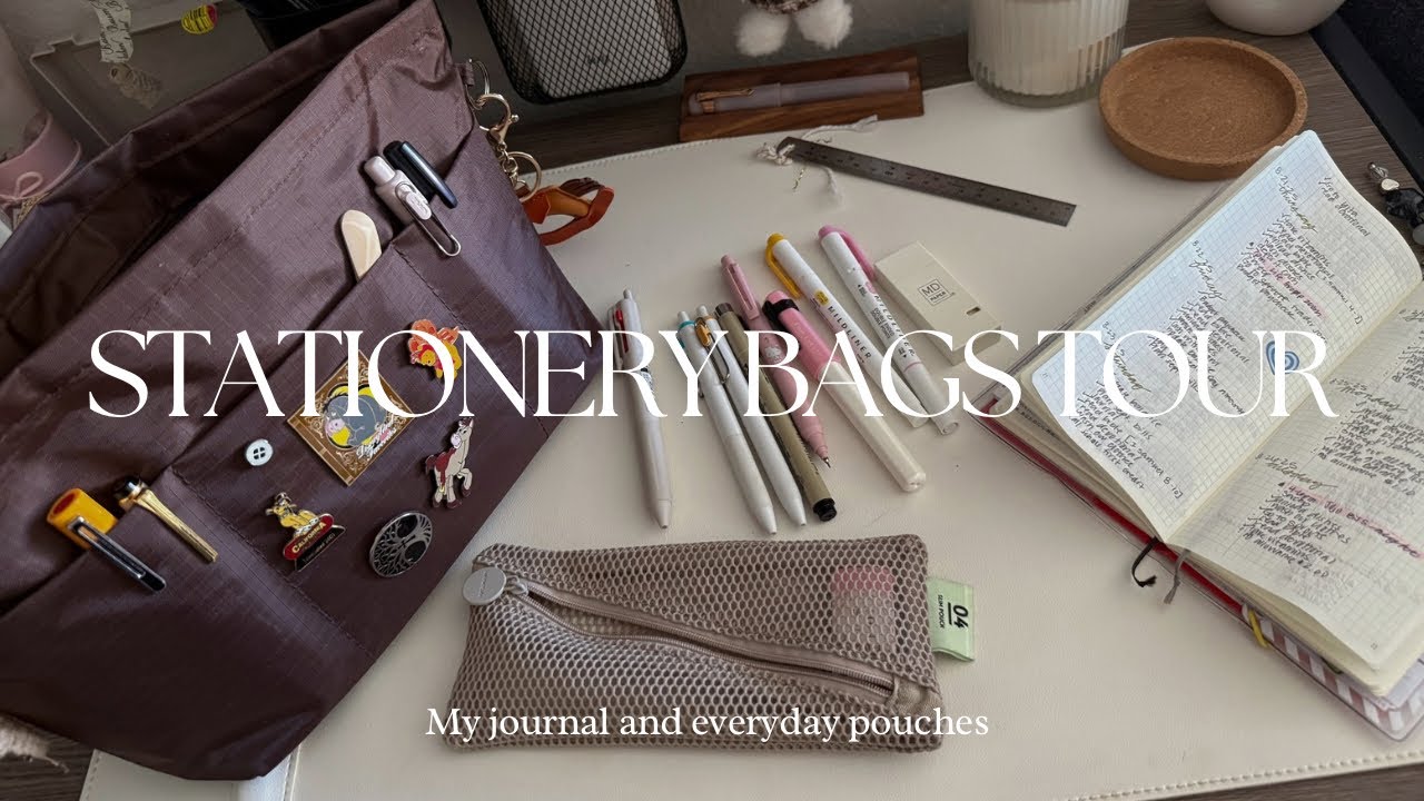 WHATS IN MY STATIONERY BAG & EVERYDAY PEN POUCH?
