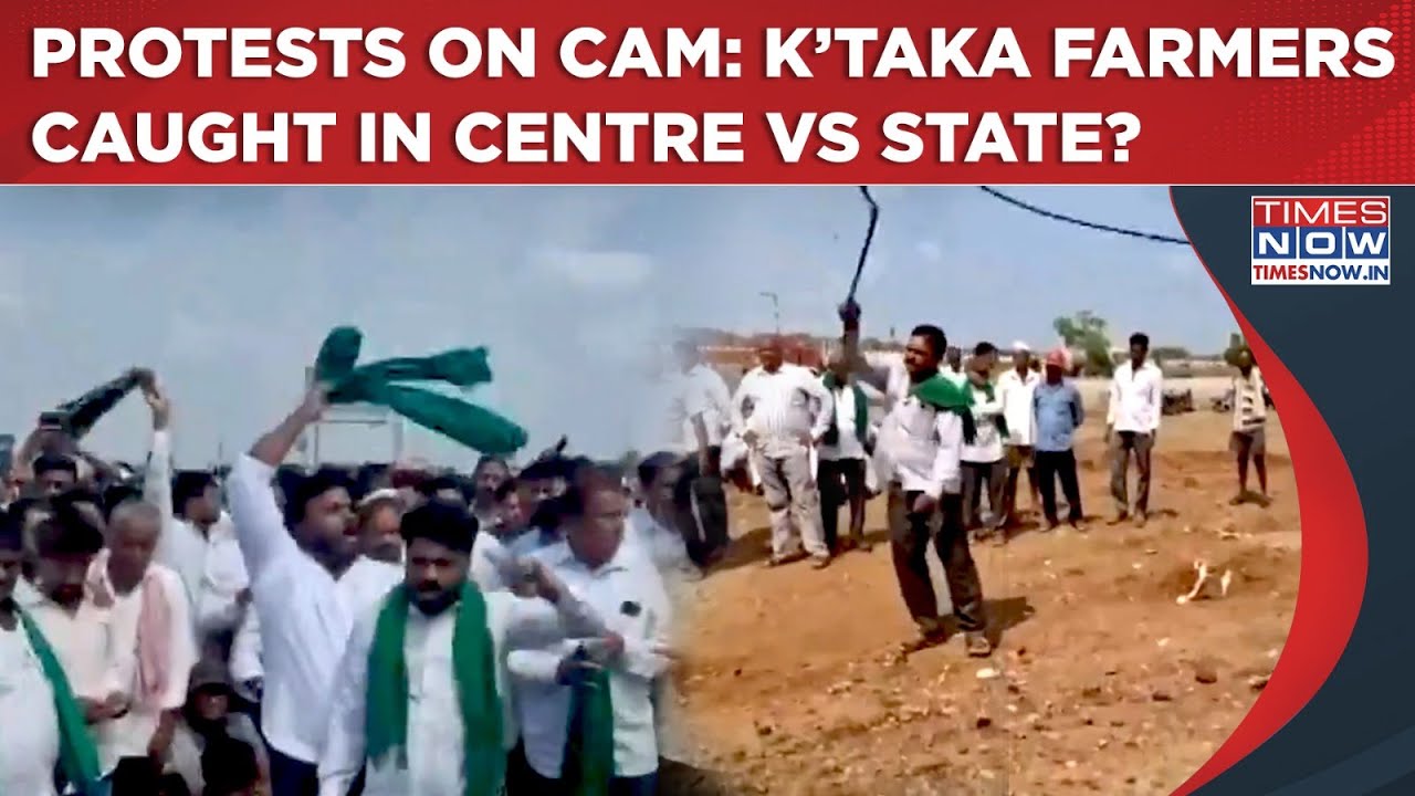 Karnataka: Bengaluru Highway 'Blocked' By Sugarcane Farmers Protest On Cam| Why Centre Vs State?